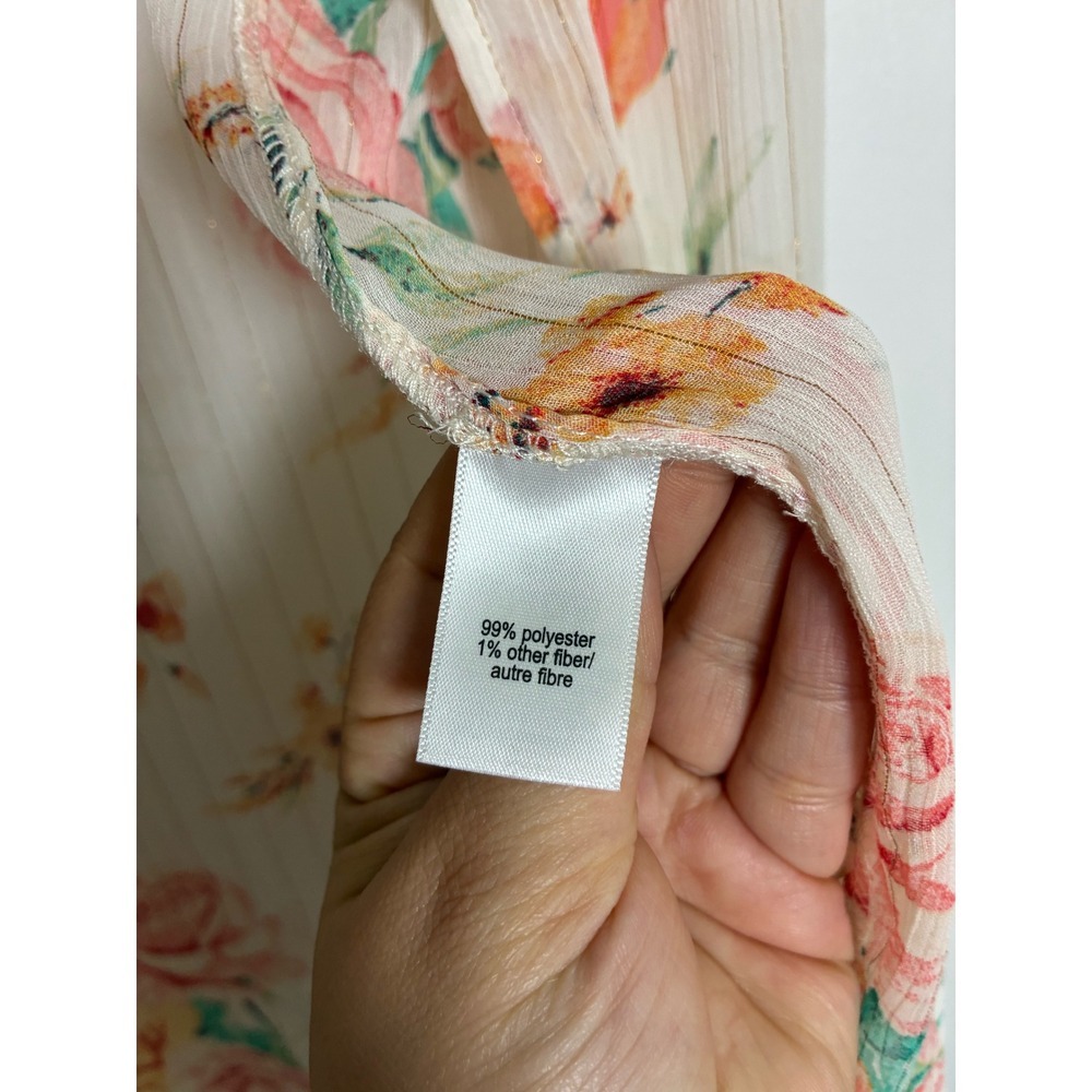 NWT maurices Womens Kimono boho Cardigan Floral Sheer Lightweight Open Front L - Picture 3 of 5